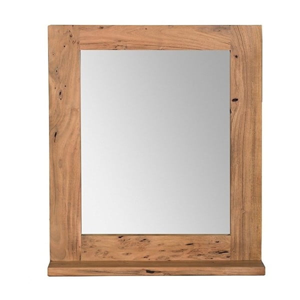 Nástěnné zrcadlo  z akáciového dřeva Woodking Wellington