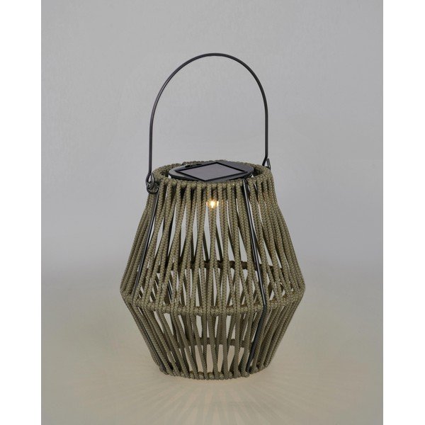 LED фенер със соларен панел в цвят каки (височина 17 cm) Juny – Yes Everyday-image-1