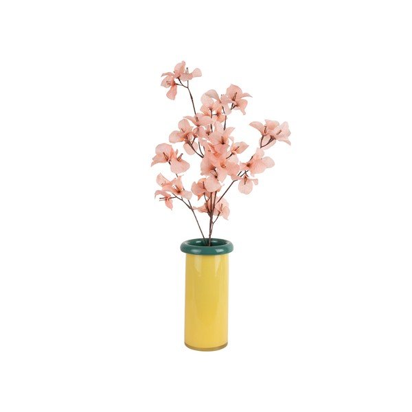 Жълта стъклена ваза (височина 23,5 cm) Plegado  – PT LIVING-image-3
