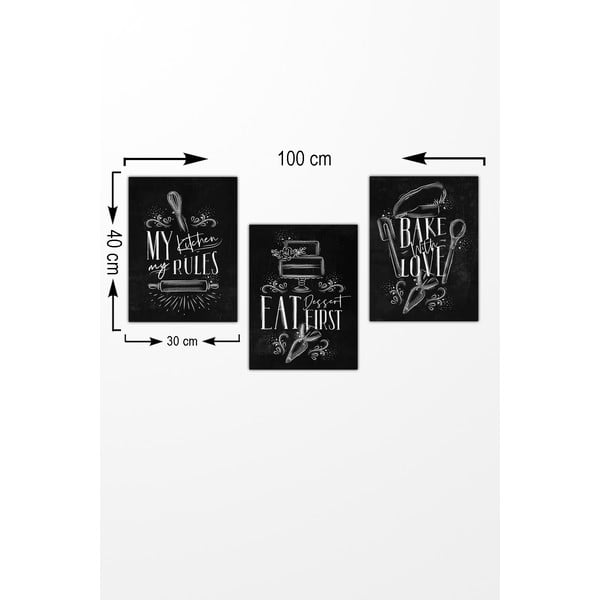 Знак 3 бр. 30x40 cm – Wallity-image-1