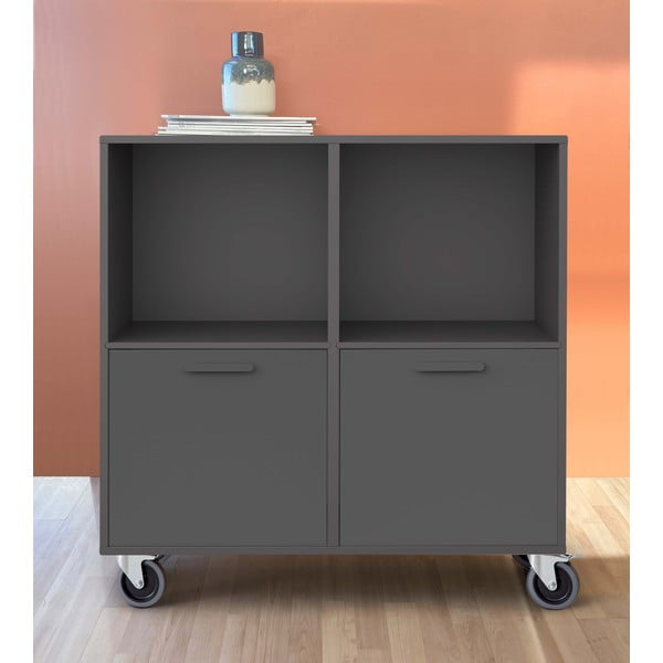 Черен мобилен скрин Keep by Hammel - Hammel Furniture-image-1