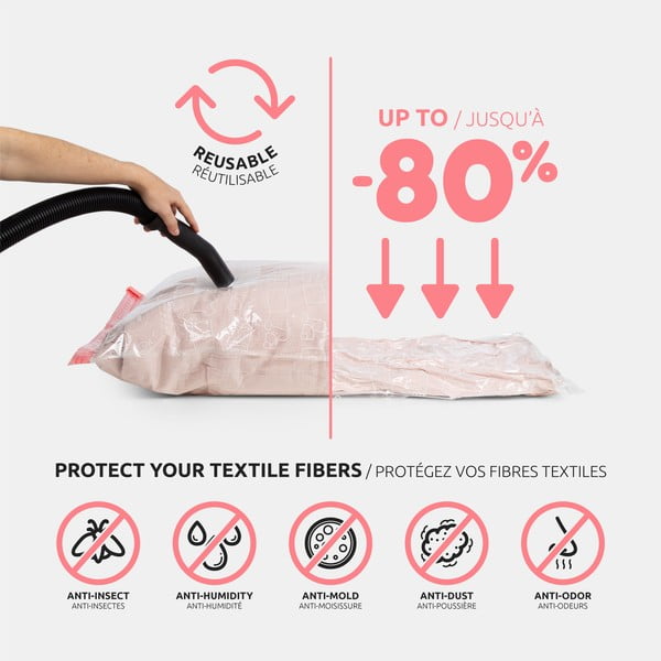 Вакуумни торбички в комплект от 3 броя Space Save M/L – Compactor-image-2