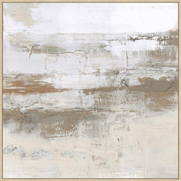 Картина с ръчно рисувани елементи с включена рамка/върху платно 85x85 cm Bold – Bizzotto