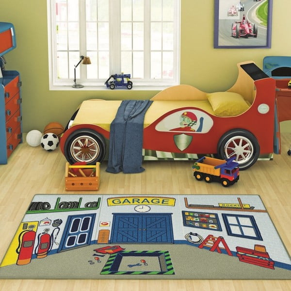 Dětský koberec Garage, 100 x 160 cm
