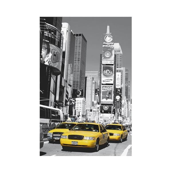 Jednodílná fototapeta Žluté taxi (Times Square), 115 x 175 cm