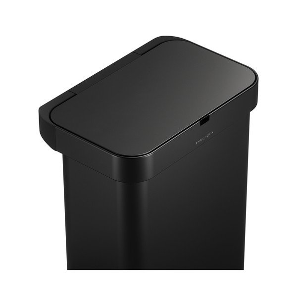 Черно безконтактно стоманено кошче за боклук 58 l Sensor – simplehuman-image-1