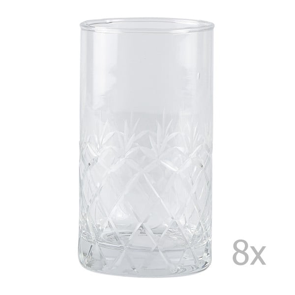 Комплект от 8 чаши Стъклени, 250 ml - Villa Collection