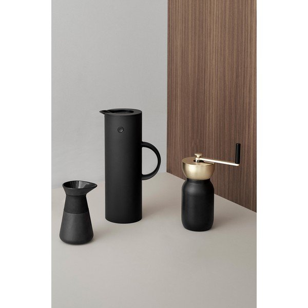 Черна глинена кана за мляко 400 ml Theo – Stelton-image-3