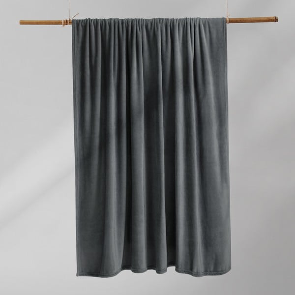 Тъмносиво одеяло от микрофибър , 200 x 220 cm Mic - DecoKing-image-3