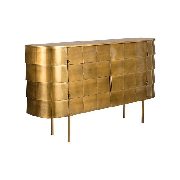 Метален скрин в златист цвят 117x70x26 cm Hanna – Dutchbone-image-2