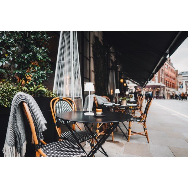 Бяла LED затъмняваща се настолна лампа с метален абажур (височина 34 cm) Cosenza 2.0 – Fischer & Honsel-image-1