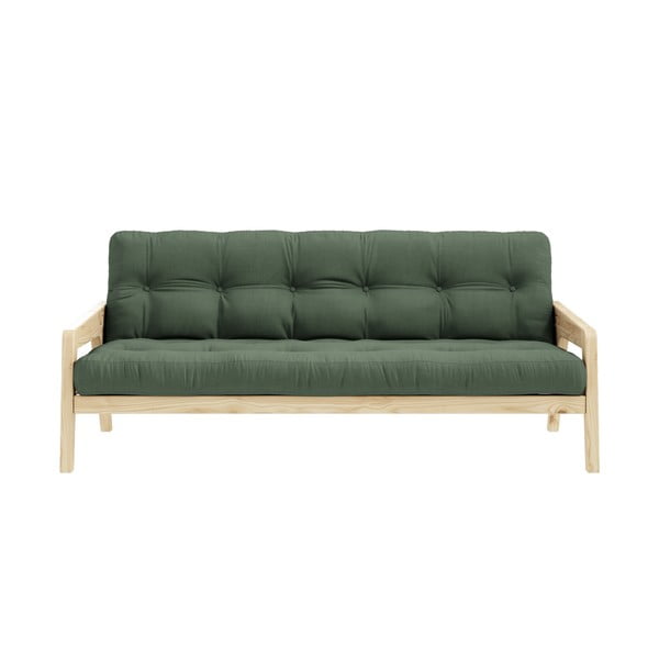 Зелен разтегателен диван 204 cm Grab - Karup Design