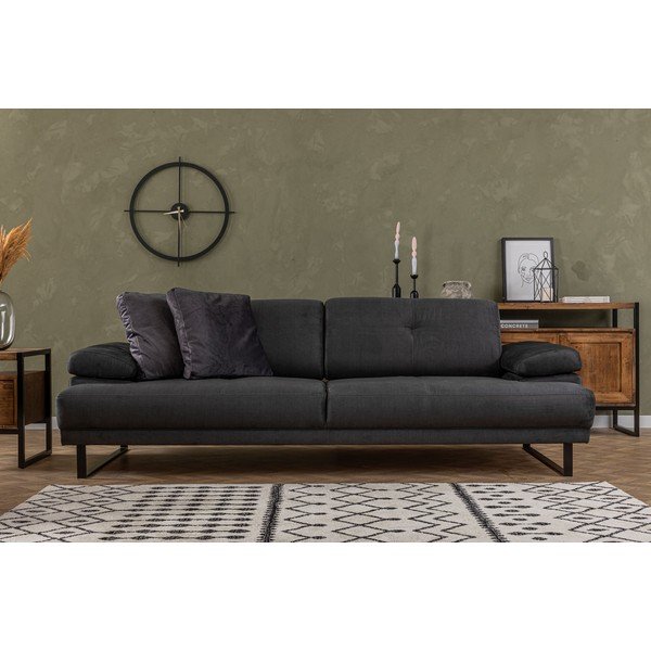 Антрацитен разтегателен диван 239 cm Mustang - Balcab Home-image-1