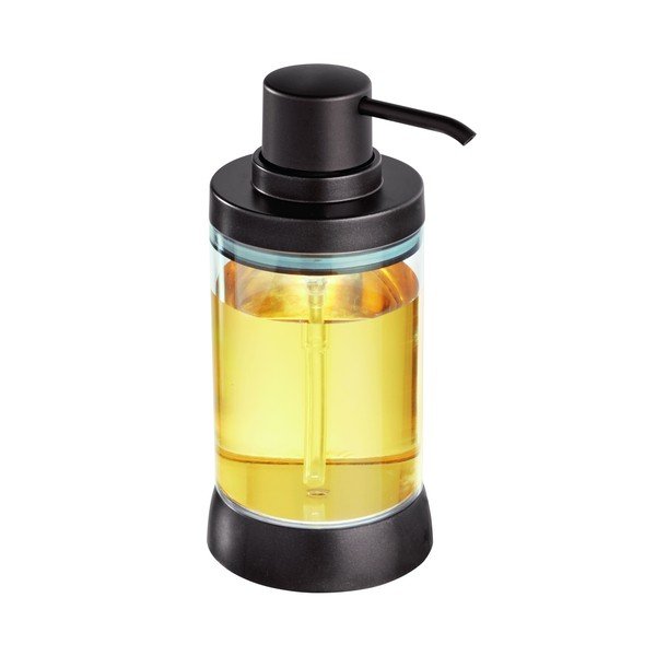 Черен диспенсер за сапун с помпа в тъмен бронз Haley - iDesign-image-1