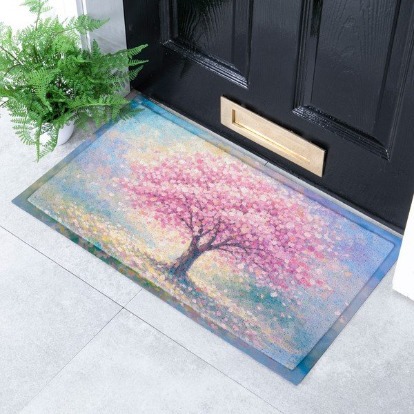 Изтривалка от PVC 40x70 cm Blossom Tree – Artsy Doormats-image-1