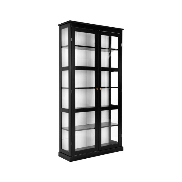 Черна витрина от МДФ 98x193x34 cm Wilma – Ellos Home
