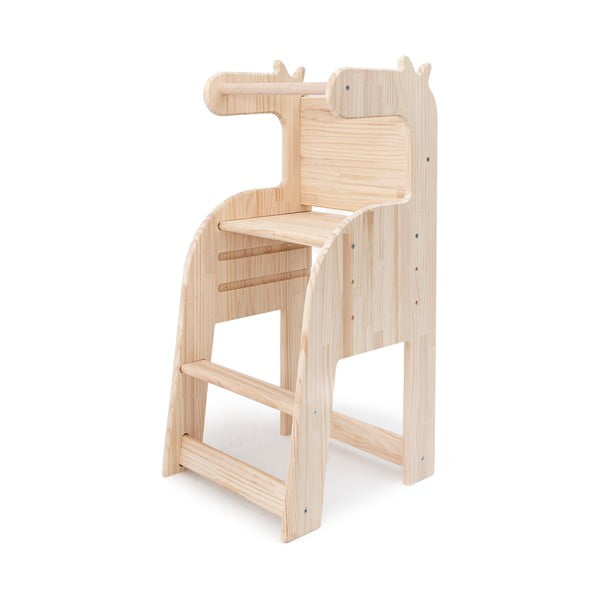 Детски стол, изработен от масивен бор Giraffe - Little Nice Things