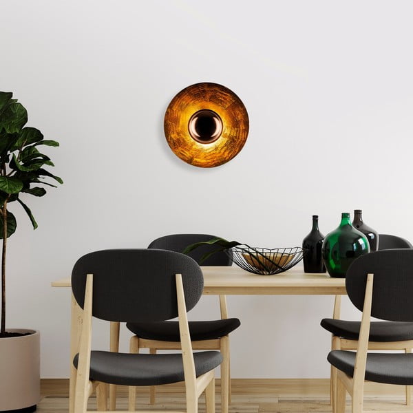 Стенна лампа в меден цвят ø 38 cm Kurt – Opviq lights-image-1