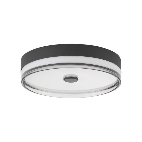 Матово черно стоманено LED затъмняващо се осветително тяло за таван Helios – Nova Luce
