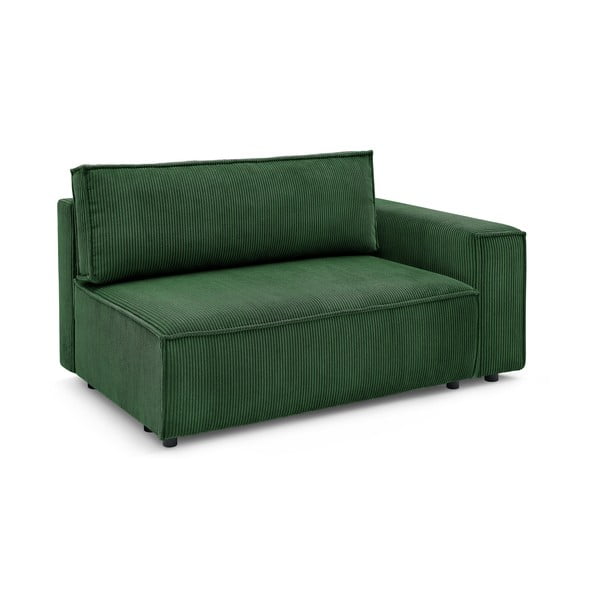 Модул за диван от зелен велур, десен ъгъл Nihad modular – Bobochic Paris