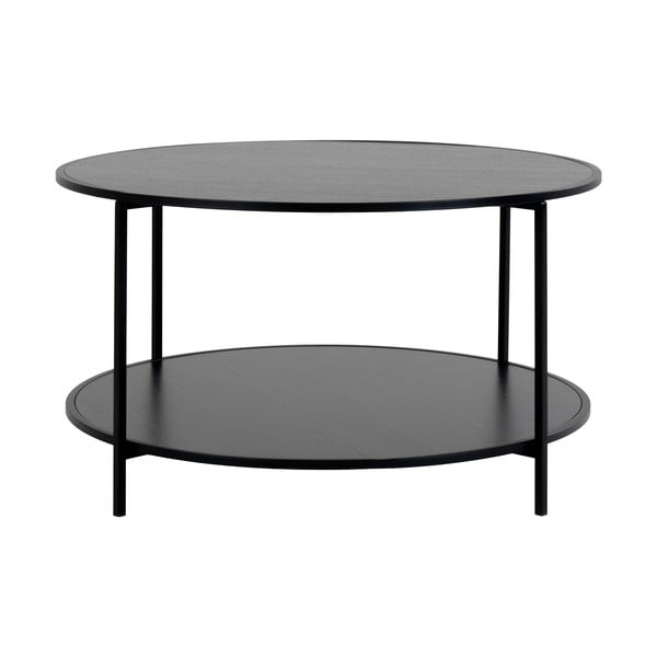 Черна кръгла маса за кафе с черен плот ø 80 cm Vita - House Nordic-image-3