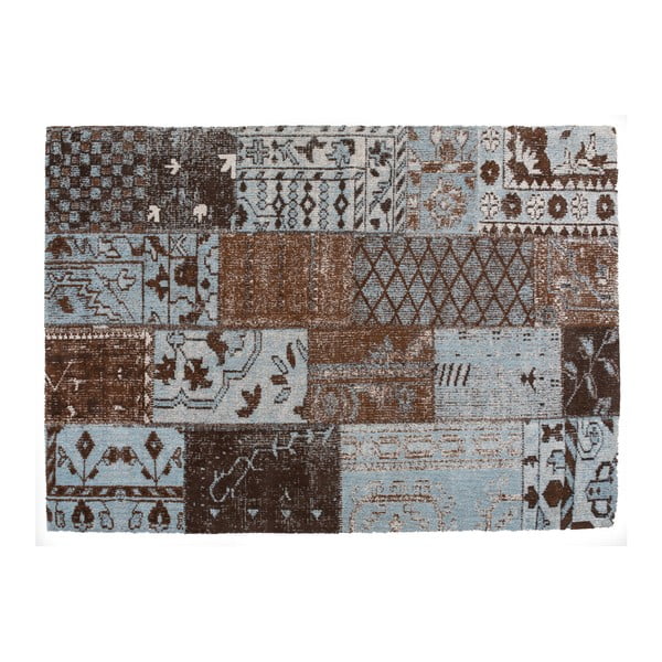 Кафяв килим с памучна смес Restar, 140 x 200 cm - Cotex