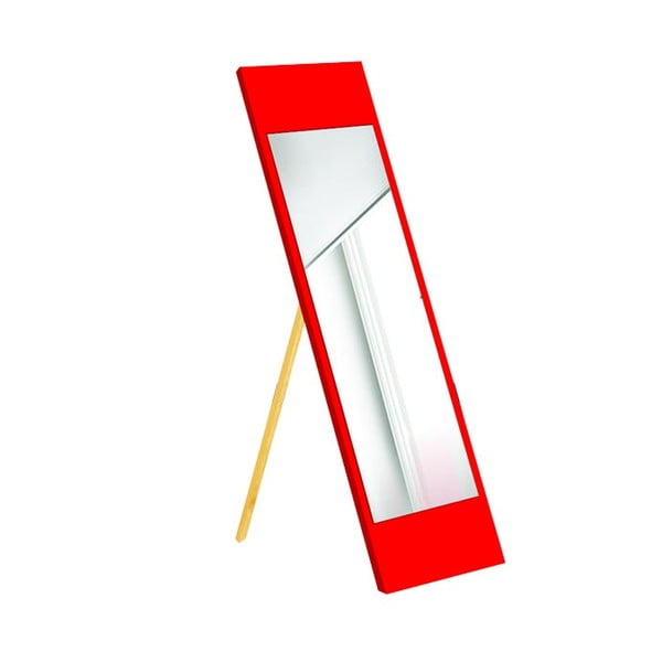 Стоящо огледало с червена рамка , 35 x 140 cm - Oyo Concept