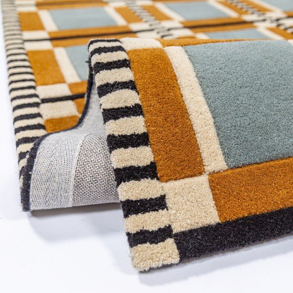 Ръчно изработен вълнен килим 140x200 cm Quadro Wool – Flair Rugs-image-2