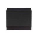 Черна модулна телевизионна масичка от борова дървесина 50x40 cm Finca - WOOOD