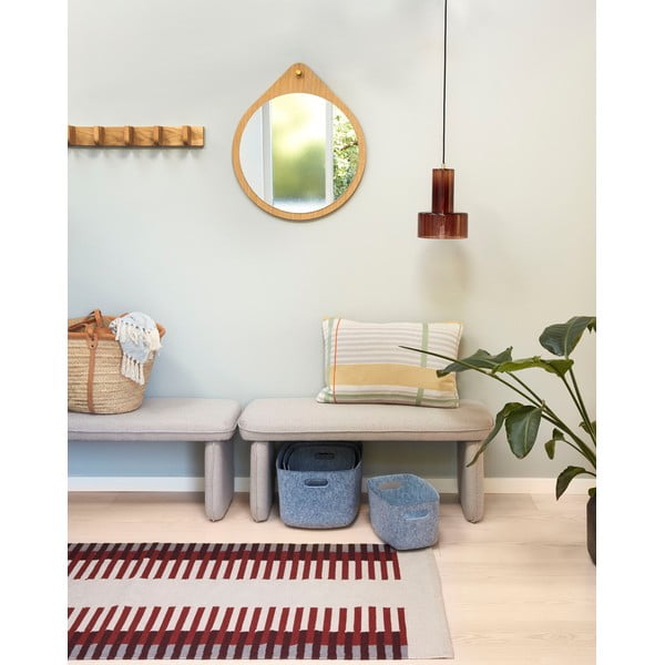 Бежов и червен килим Сара, 80 x 200 cm - Hübsch-image-3