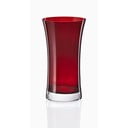 Комплект от 6 червени цилиндрични чаши Extravagance, 380 ml Grace - Crystalex