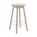 Сив бар стол от масивен бор (височина на седалката 65 cm) Kinna – Jotex
