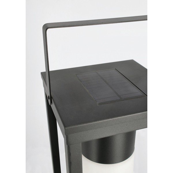 Черен LED фенер със соларен панел/с USB (височина 38 cm) Solar – Bizzotto-image-3
