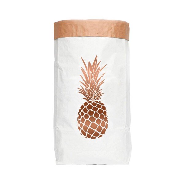 Чанта за съхранение от рециклирана хартия Copper Pineapple Copper Pinneapple - Really Nice Things