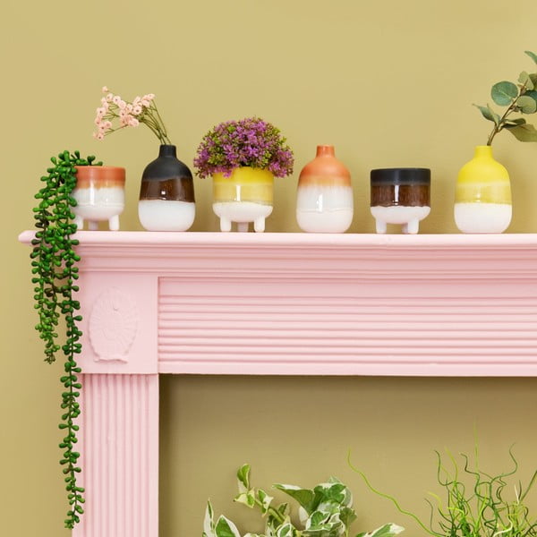 Черно-бяла ваза Bohemian Home Mojave - Sass & Belle-image-1