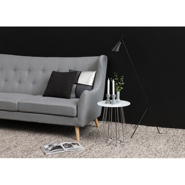 Bílý odkládací stolek Actona Casia, ⌀ 40 cm-image-2