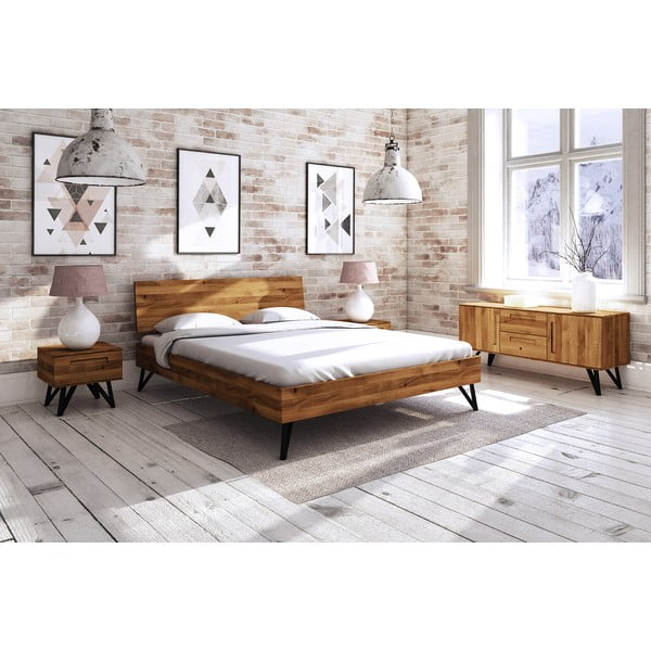 Дъбово двойно легло 200x200 cm Golo 2 - The Beds-image-1