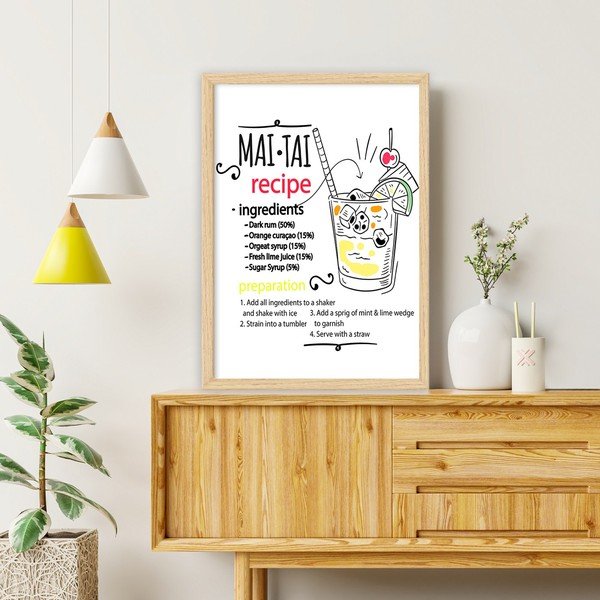 Плакат в рамка 40x55 cm Mai Tai - Wallity-image-1