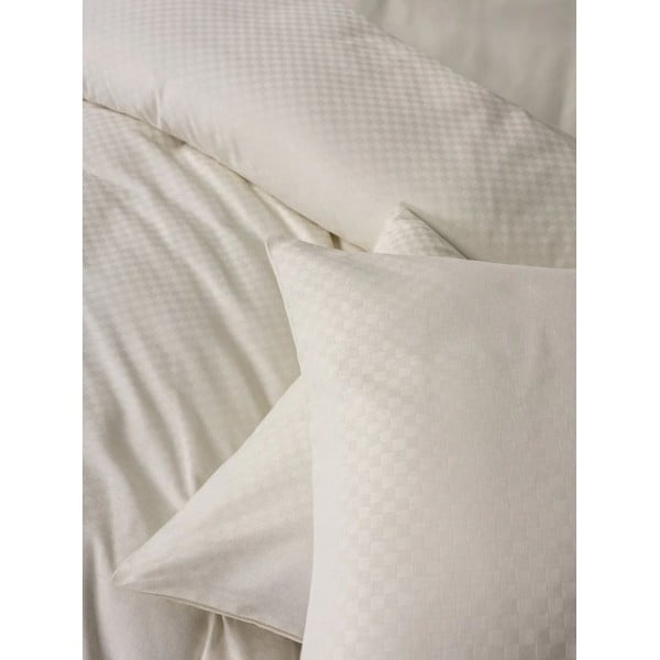 Бежово единично  спално бельо от памук Renforcé 140x200 cm Checkered – Mila Home Luxury-image-4