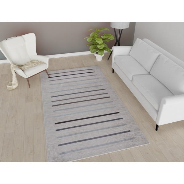 Светлокафяв килим, подходящ за миене 80x150 cm - Vitaus-image-1