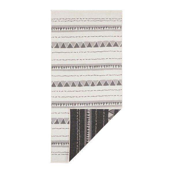Черно-кремав килим за открито , 80 x 250 cm Bahamas - NORTHRUGS