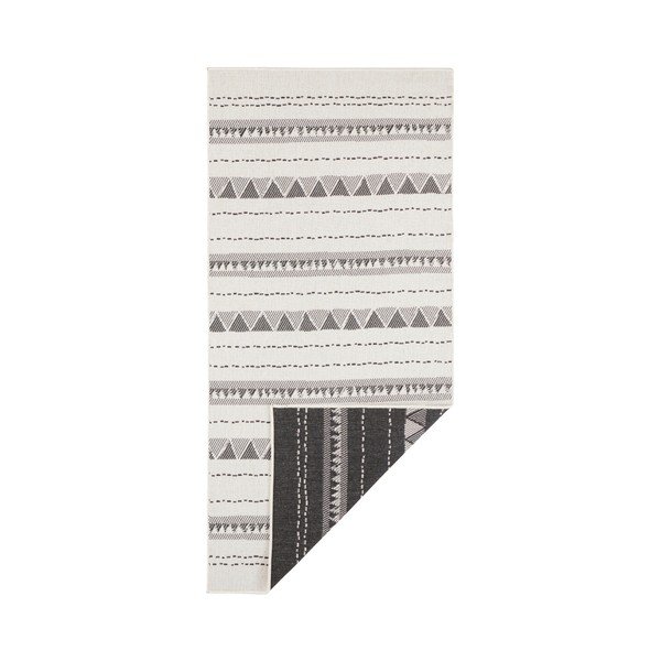 Черно-кремав килим за открито , 80 x 350 cm Bahamas - NORTHRUGS