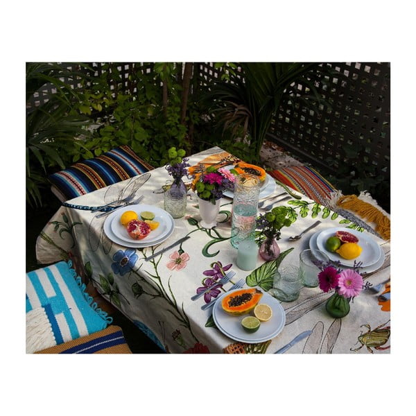 Покривка за маса с лен , 134 x 246 cm Tierra Bella - Madre Selva-image-1