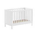 Бяло детско креватче от масивен бор 60x120 cm Eva – Vipack