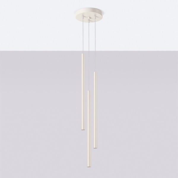 Кремаво висящо осветително тяло ø 19,5 cm Fideus – Sollux-image-2