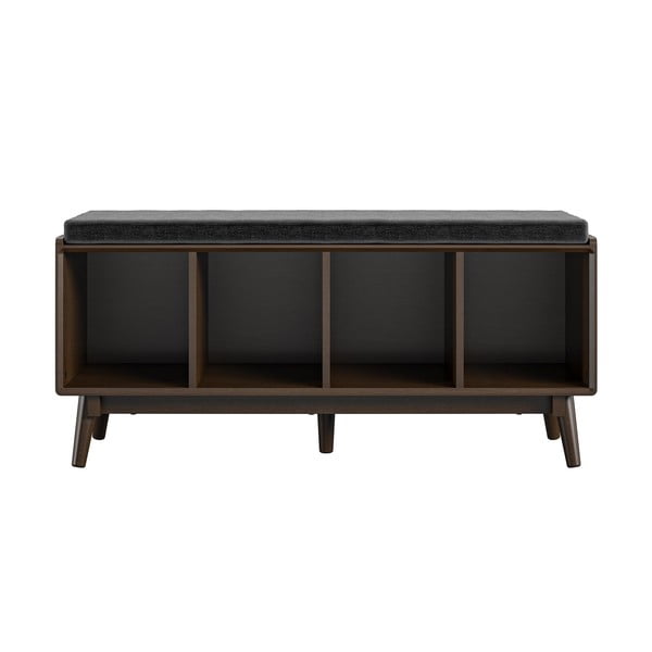 Кафяв шкаф за обувки с пейка Brittany - Novogratz-image-2