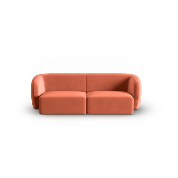 Розов кадифен диван 188 cm Paolo – Milo Casa