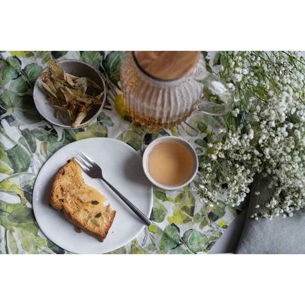 Зелени текстилни подложки в комплект 4 бр. Lotus – Linen Tales-image-2