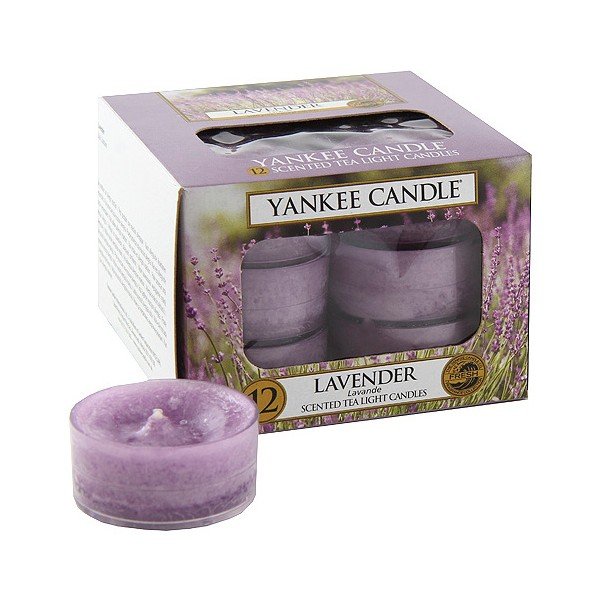 Комплект от 12 ароматни свещи Лавандула, време на горене 4 - 6 часа - Yankee Candle