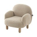 Бежов детски стол от прежда с примки от букле Rocky – Vipack